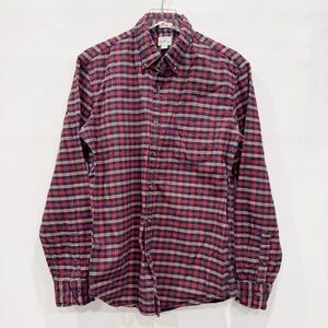 J. Crew Slim Long Sleeve Plaid Button Down Shirt Cotton Large